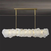 Modern August Marble Linear Chandelier