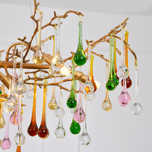 Load image into Gallery viewer, Louise Colorful Crystal Linear Branch Chandelier For Living Room