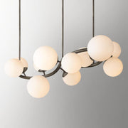 Marley Curve Globe Chandelier, Modern Creative Dinning Lamp