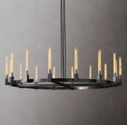 Cannele Linear Candlestick Round Chandelier Light 72