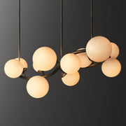 Marley Curve Globe Chandelier, Modern Creative Dinning Lamp