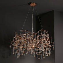 Load image into Gallery viewer, Modern Branch Chandelier Light With Crystal Dew Drop (Gold Inside)