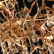 Brass Gold Branch Chandelier Light For Dining Room