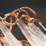 Round Waterfall Chandelier