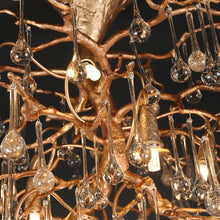 Load image into Gallery viewer, Modern Branch Ceiling Light with Crystal Dew Drop (Gold Inside)