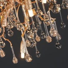 Load image into Gallery viewer, Modern Branch Ceiling Light with Crystal Dew Drop (Gold Inside)