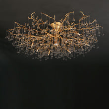 Load image into Gallery viewer, Modern Branch Ceiling Light with Clear Crystal Dew Drop