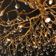Load image into Gallery viewer, Modern Branch Clear Crystal Dew Drop Ceiling Light
