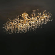 Modern Branch Clear Crystal Dew Drop Ceiling Light