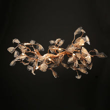 Load image into Gallery viewer, Modern Glass Leaves Branch Long Chandelier Light