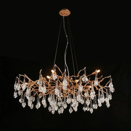 Modern Branch Chandelier Light Drop Flower D31.5