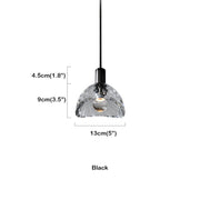 Raquel Dining Room Crystal Pendant Light Black