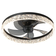 Maeve Modern Indoor Recessed Ceiling Fan with Remote Control for Bedroom Living Room Kitchen