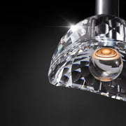 Raquel Dining Room Crystal Pendant Light Black