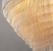 Sirene Clear/Smoke Glass Round Chandelier 52
