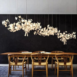 Gingko Porcelain  Chandelier, Modern Branch Chandelier