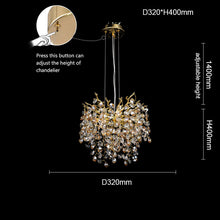 Load image into Gallery viewer, North Hotel Crystal Chandelier Modern Home Pendant Light