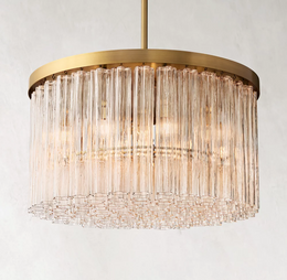 Caesar Glass Tube Round Chandelier 36