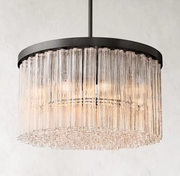 Cielo Glass Tube Round Chandelier 36
