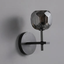 Load image into Gallery viewer, Crystal Ball Wall Ligh Fixtures, Mangata Smoke Crystal Led Wall Lights for Bedroom