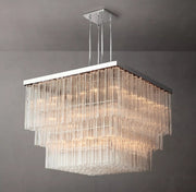 Cielo Glass Tube Square Chandelier 45