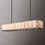 Harlowe Calcite Rectangular Chandelier 74