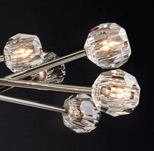 Load image into Gallery viewer, Boule De Cristal Clear Glass Ball Modern Round Chandelier Light 48&quot;
