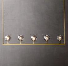 Load image into Gallery viewer, Boule De Cristal Smoke Glass Minimalist Linear Chandelier 48&quot;