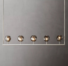 Load image into Gallery viewer, Boule De Cristal Smoke Glass Minimalist Linear Chandelier 48&quot;