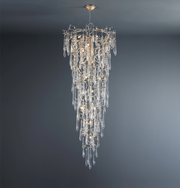 Kato Round Foyer Branching Teardrop Chandelier Light
