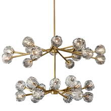Load image into Gallery viewer, Boule De Cristal Clear Glass Ball Double Layer Round Chandelier Light 48&quot;+36&quot;