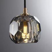 Mangata Smoke Crystal Kitchen Pendant Light