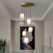 Vanessa glass chandelier 5 Lights
