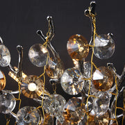North Modern Crystal Gold Wall Sconces
