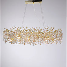 Load image into Gallery viewer, North Rectangular Branch Chandelier Crystal for Dinning
