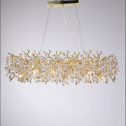 North Rectangular Branch Chandelier Crystal for Dinning