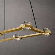 Éclatant Planet Rectangular Modern Chandelier