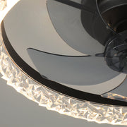 Maeve Modern Indoor Recessed Ceiling Fan with Remote Control for Bedroom Living Room Kitchen