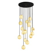 Yanna Long chandelier for Duplex staircase light lucite