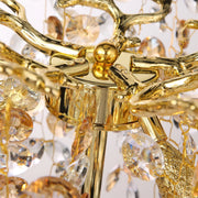 North Modern Crystal Gold Table Lamp for Living Room