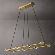 Éclatant Planet Rectangular Modern Chandelier