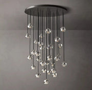 Boule De Cristal Clear Glass Ball Round Cluster Chandelier Light 40