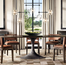 Load image into Gallery viewer, Fulcrum Glass Globe Mobile Linear Chandelier Light 60&quot;
