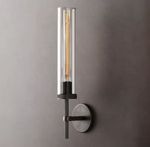 Load image into Gallery viewer, Lambeths Knurled Grand Sconce,Long Torch Knurled Bedroom Grand Modern Wall Sconce