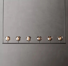 Load image into Gallery viewer, Boule De Cristal Smoke Glass Minimalist Linear Chandelier 60&quot;