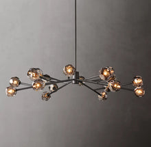 Load image into Gallery viewer, Boule De Cristal Smoke Glass Ball Modern Round Chandelier Light 60&quot;
