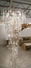 Load image into Gallery viewer, Kato Round Foyer Branching Teardrop Chandelier Light
