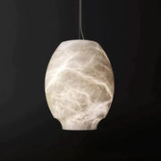 Lara Lantern Alabaster Lamp, Modern Marble Pendant Lamp