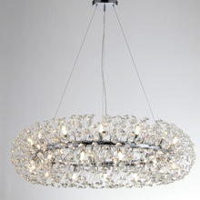 Load image into Gallery viewer, Dandelion Halo Round Crystal Ring Chandelier Light