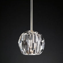 Load image into Gallery viewer, Boule DeClear Cristal  Glass Rod Pendant